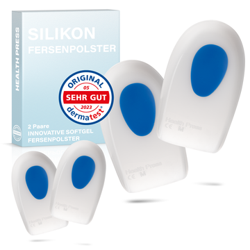 Silikon Fersenpolster – 2 Paare (4 Stück) Fersenkissen