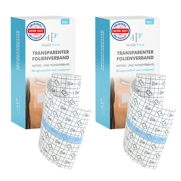 Transparenter Folienverband 2er Set