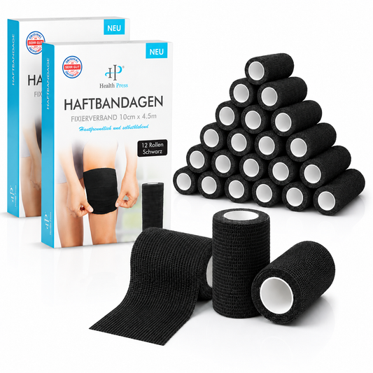 Haftbandage - 12 x (10cm x 4,5m) 2er Set