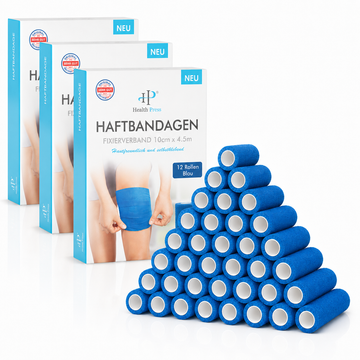 Haftbandage - 12 x (10cm x 4,5m) 3er Set