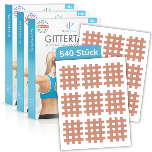 Health Press Gittertape Cross Tape 3er Set