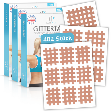 Health Press Gittertape Cross Tape 3er Set