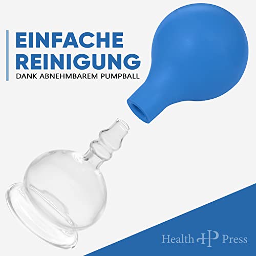 Schröpfgläser Glas Schröpfset Original Health Press